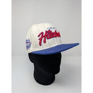 The Hundreds x Back to the Future Chicago 2015 Blue Cream Snapback Hat Pinstripe